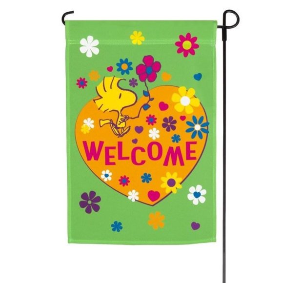 jetmax Accents Snoopy Peanuts Gang Garden Flag 2x18